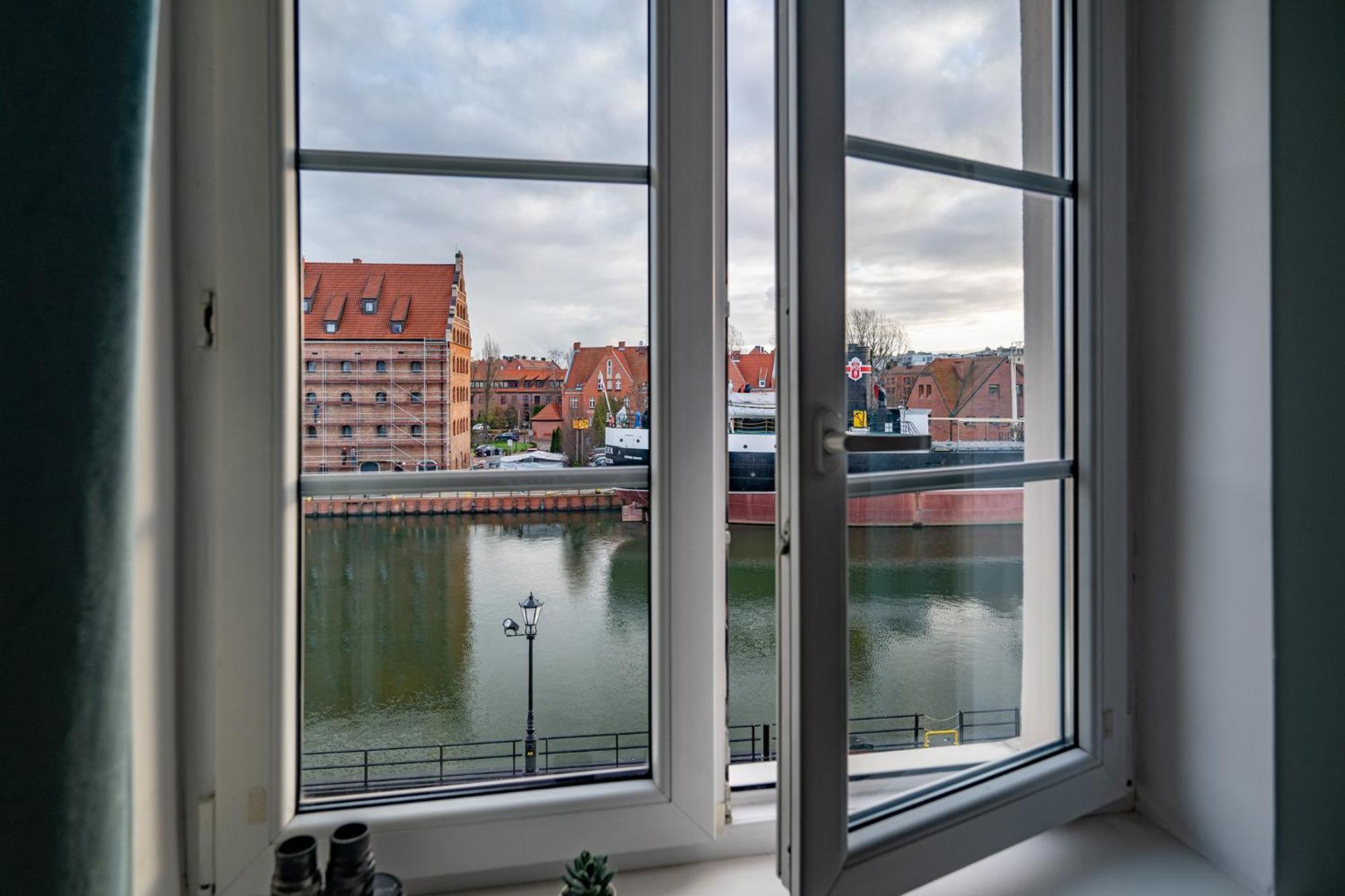 Motlawa River Apartment Gdansk Bagian luar foto
