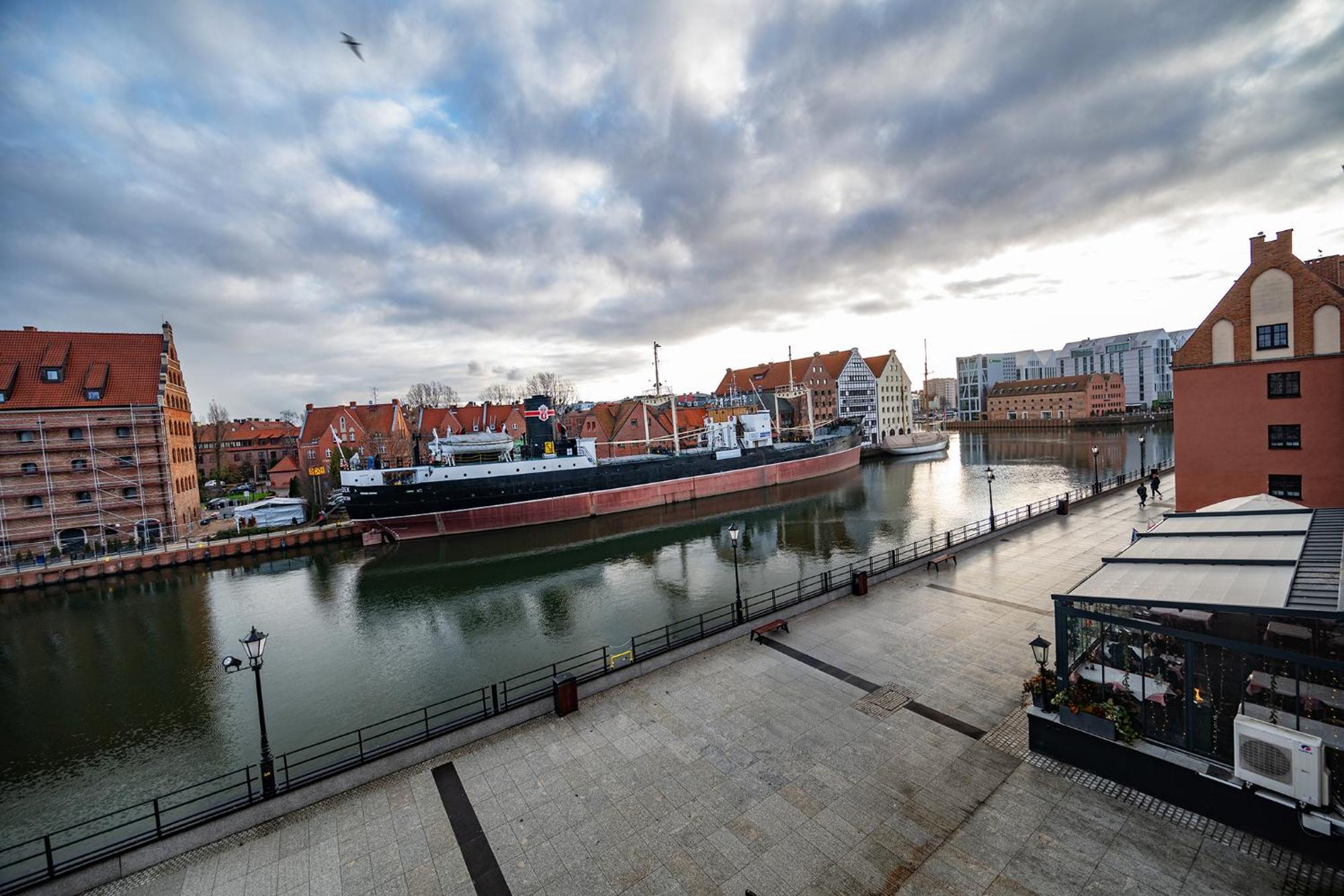 Motlawa River Apartment Gdansk Bagian luar foto